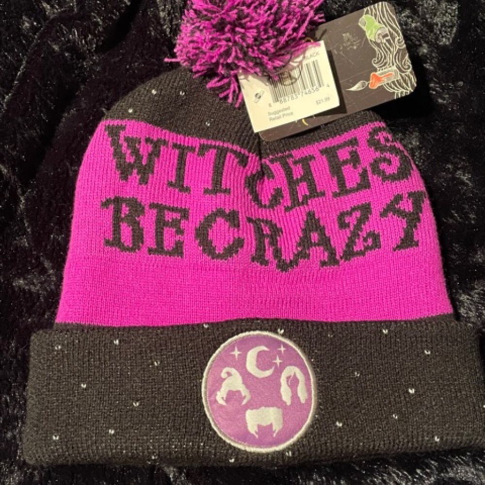 NWT Hocus Pocus Witches Be Crazy Hat with Pom - Picture 1 of 3